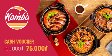 Cash voucher giảm 25%